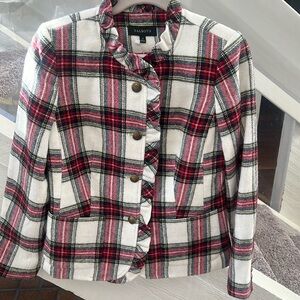 Talbots ruffle wool blend NWOT jacket size 4